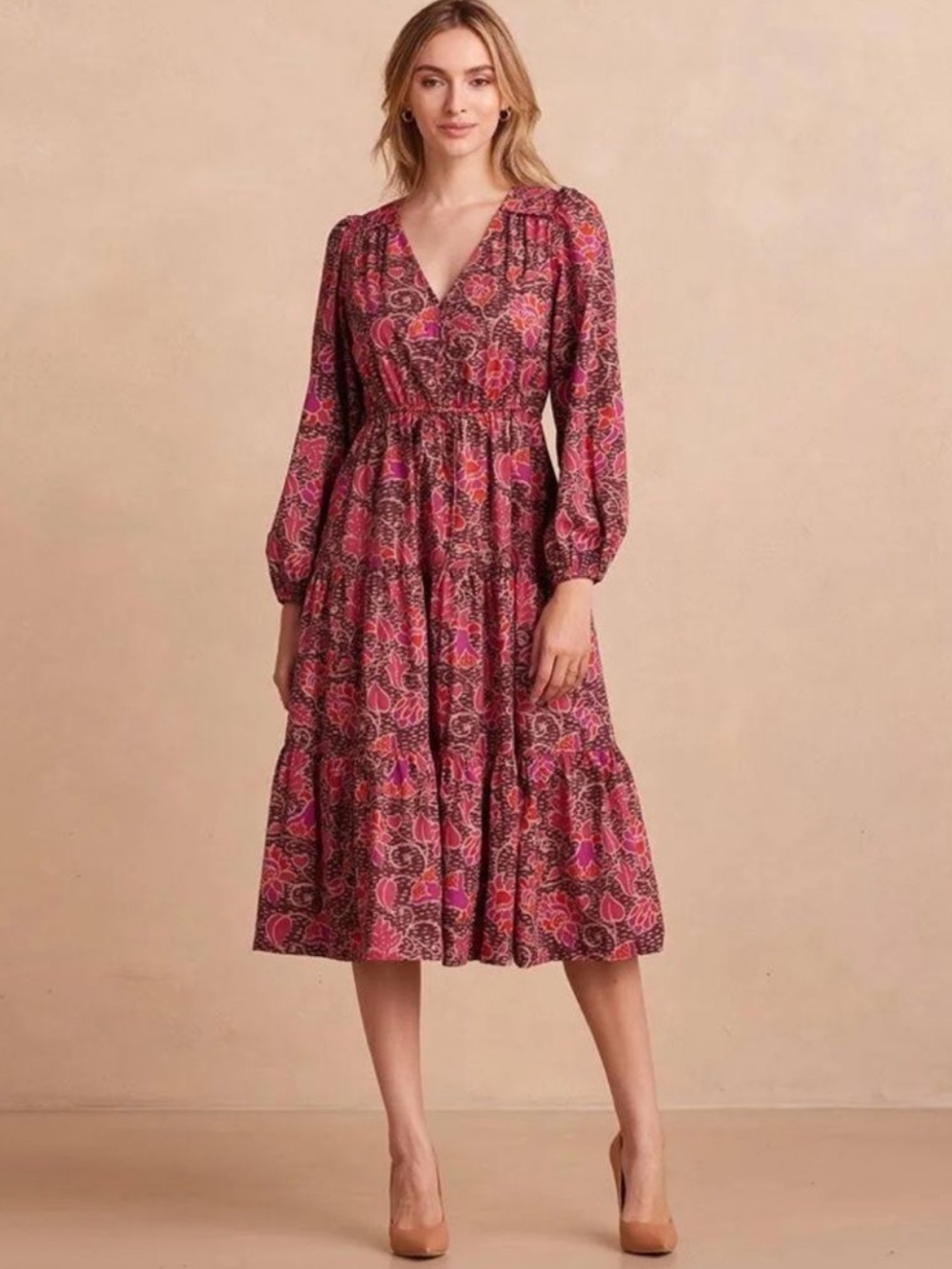 Summersalt The Countryside Poplin Button Down
Midi Dress Sz 2X